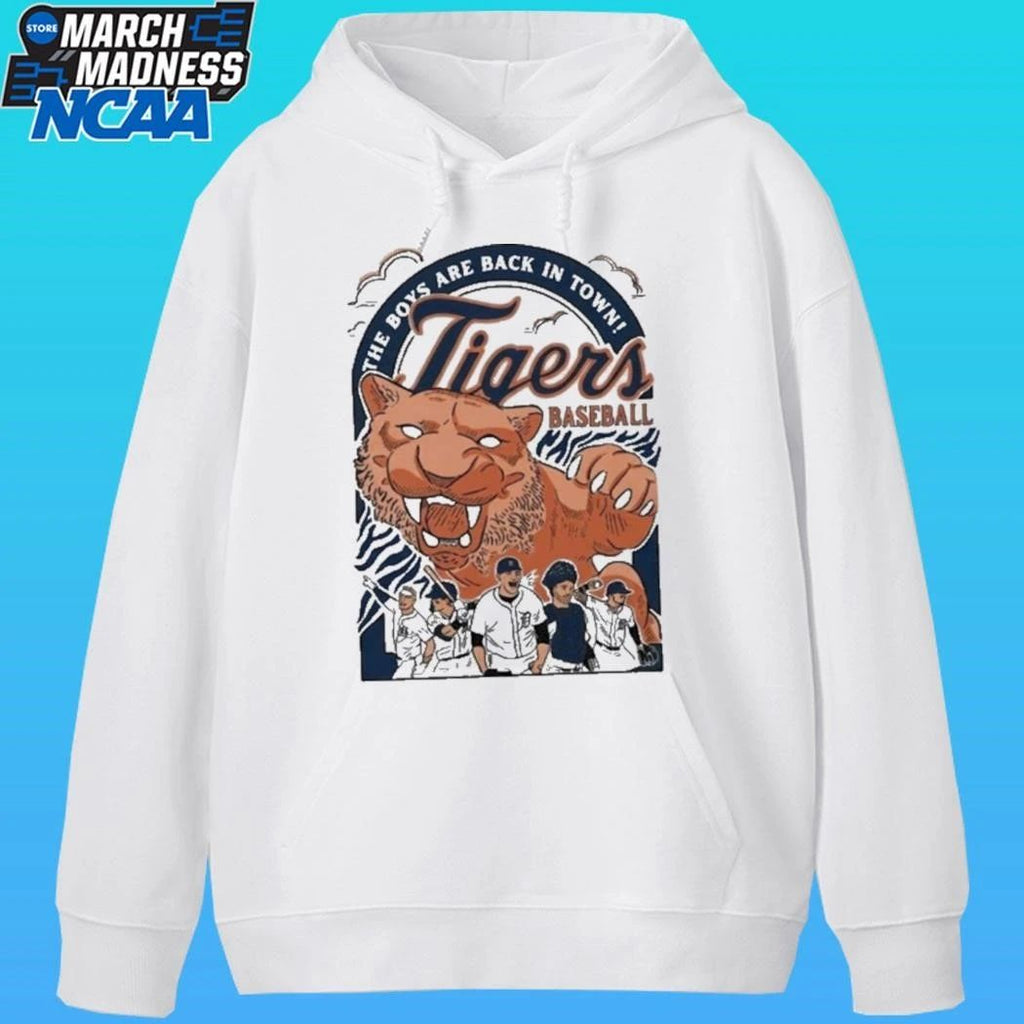 The Boys Are Back In Town Tigers Baseball Shirt