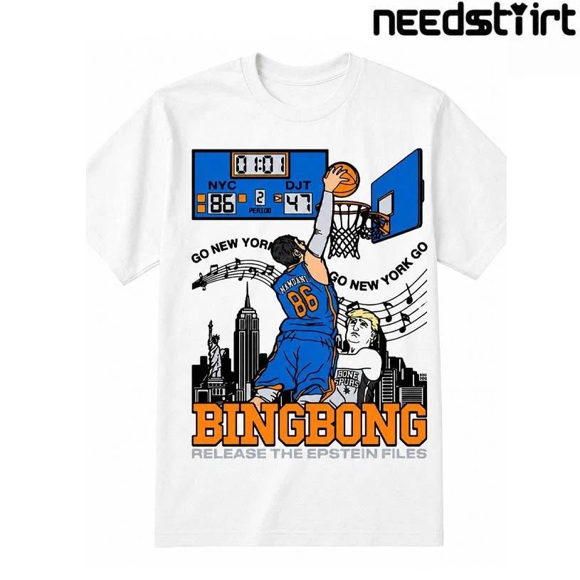 Bing Bong Release The Epstein Files New York Basketball Fan NBA Finals 2026 Shirt