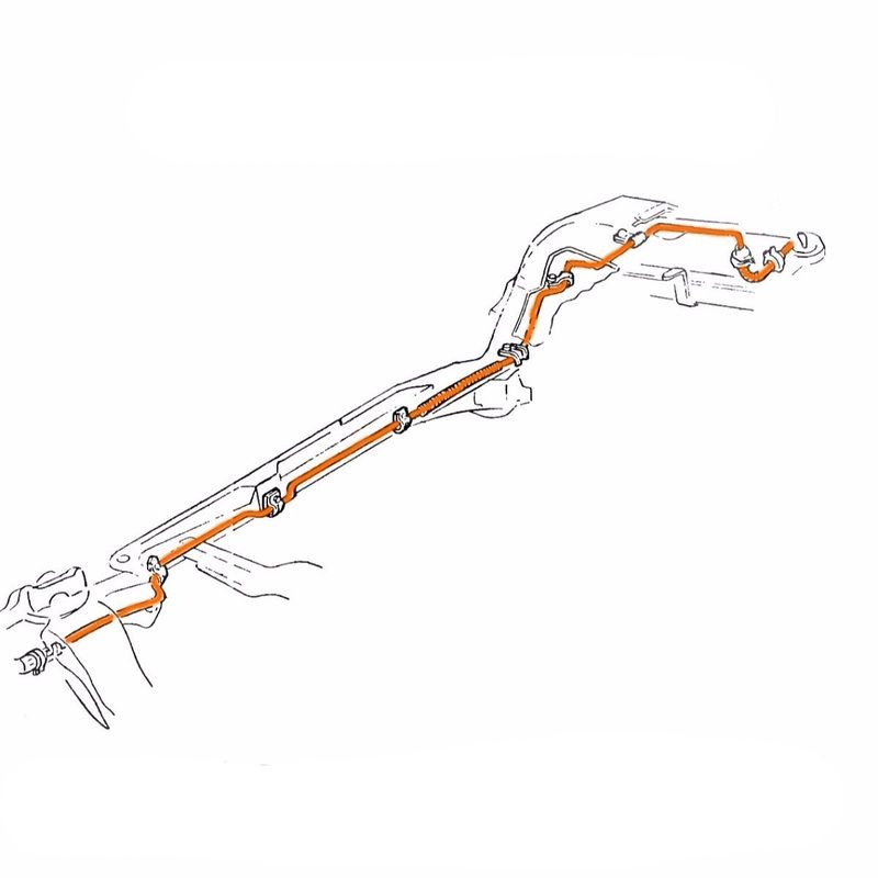 1989-93 Chevrolet/GMC S10/S15 4WD 4.3L V6 FI Ext. Cab Longbed 1/4″ Fuel Vapor Line 1pc, OE Steel