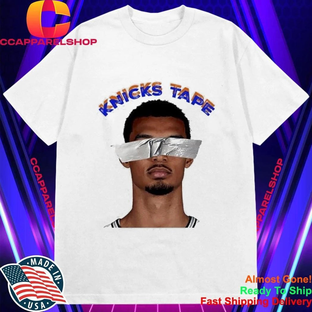 Victor Wembanyama Knicks Tape Duct Tape Over Eyes Meme 2026 NBA Finals Shirt