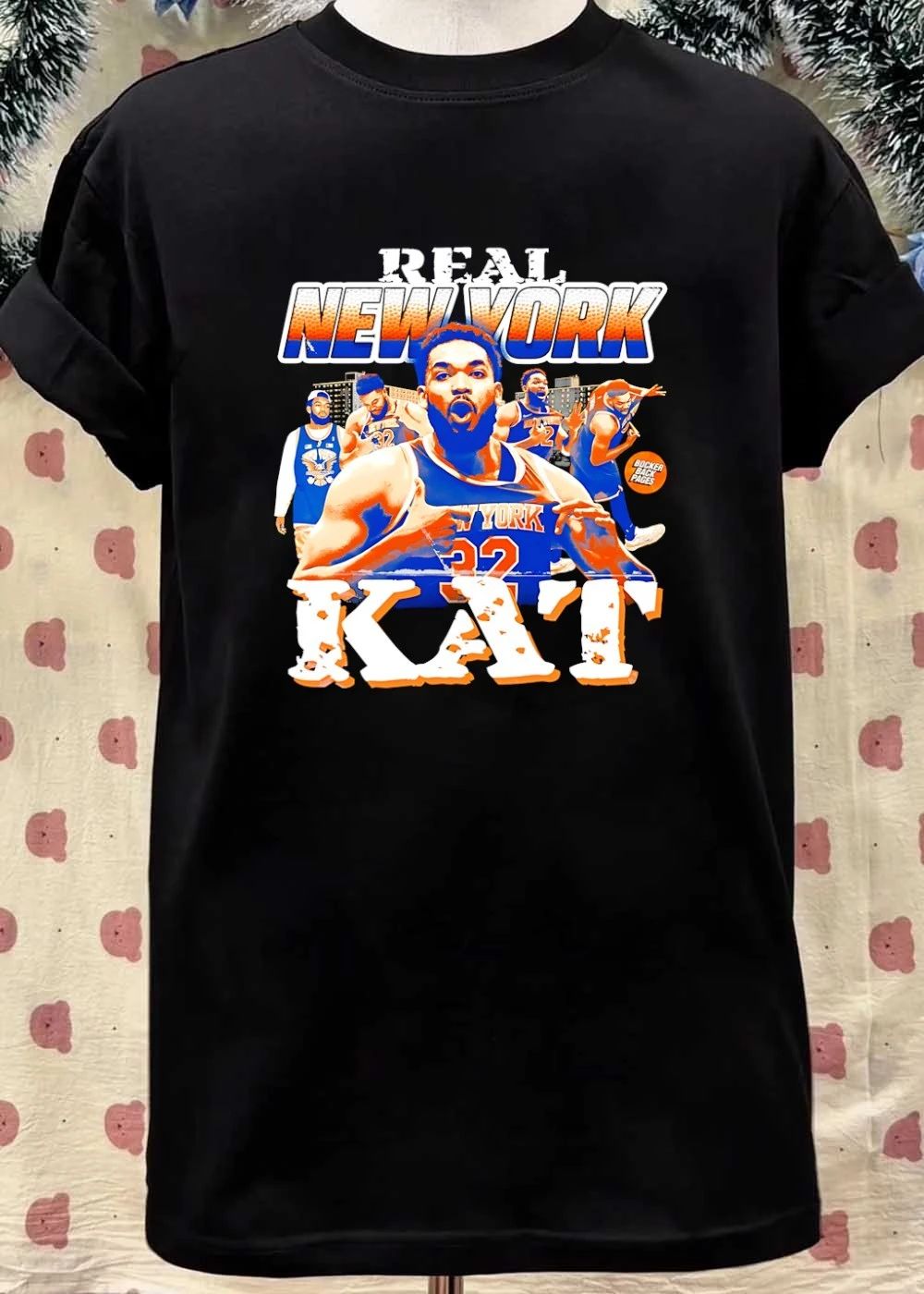 Karl-Anthony Towns Celebrating Real New York KAT T-Shirt