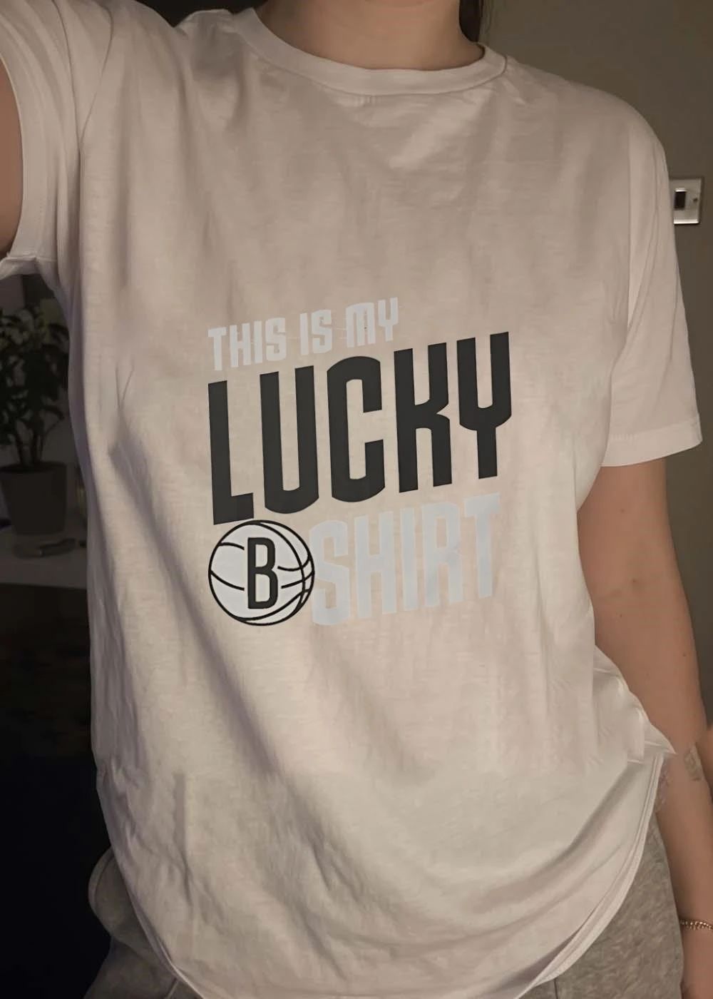 Brooklyn Nets Basketball Fan Apparel This Is My Lucky Shirt