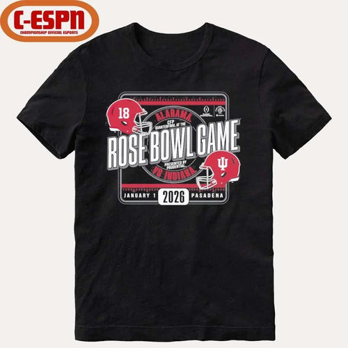 Alabama Vs Indiana Football 2026 Rose Bowl Game Head to Head T-Shirt
