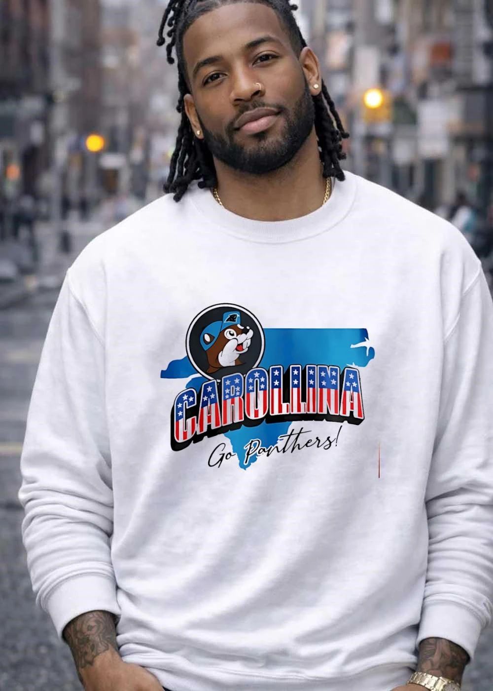 Carolina Panthers x Buc-ee’s Patriotic map shirt