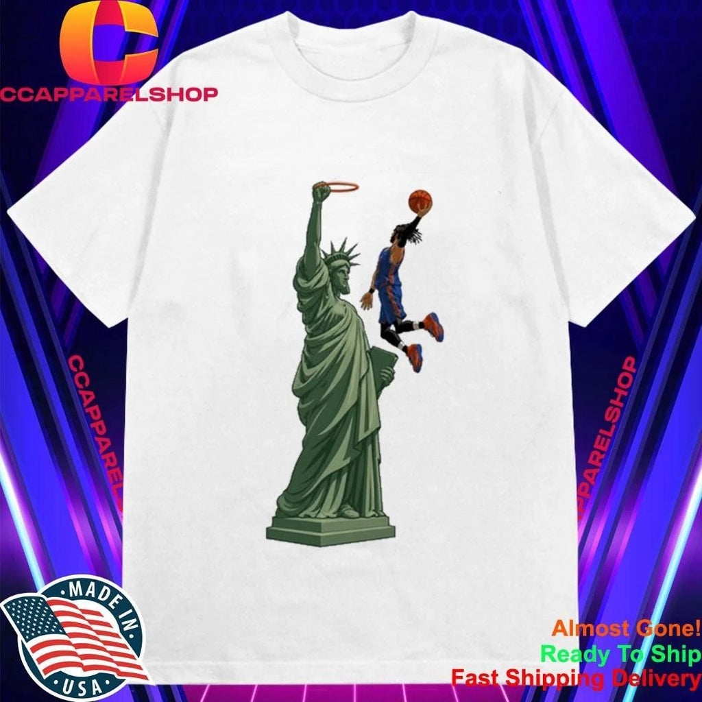 Statue of Liberty Dunk Jalen Brunson Finals 2026 Shirt