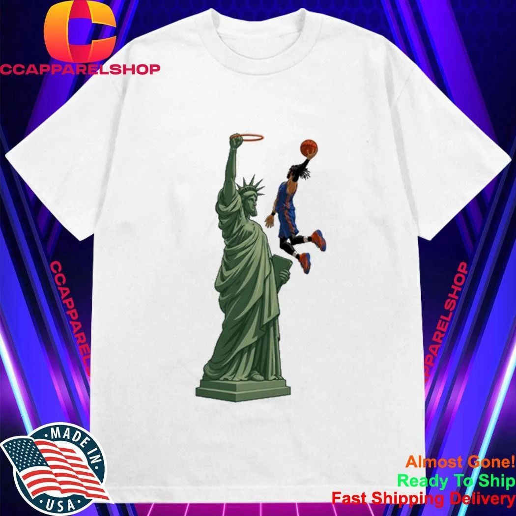 Statue of Liberty Dunk Jalen Brunson Finals 2026 Shirt