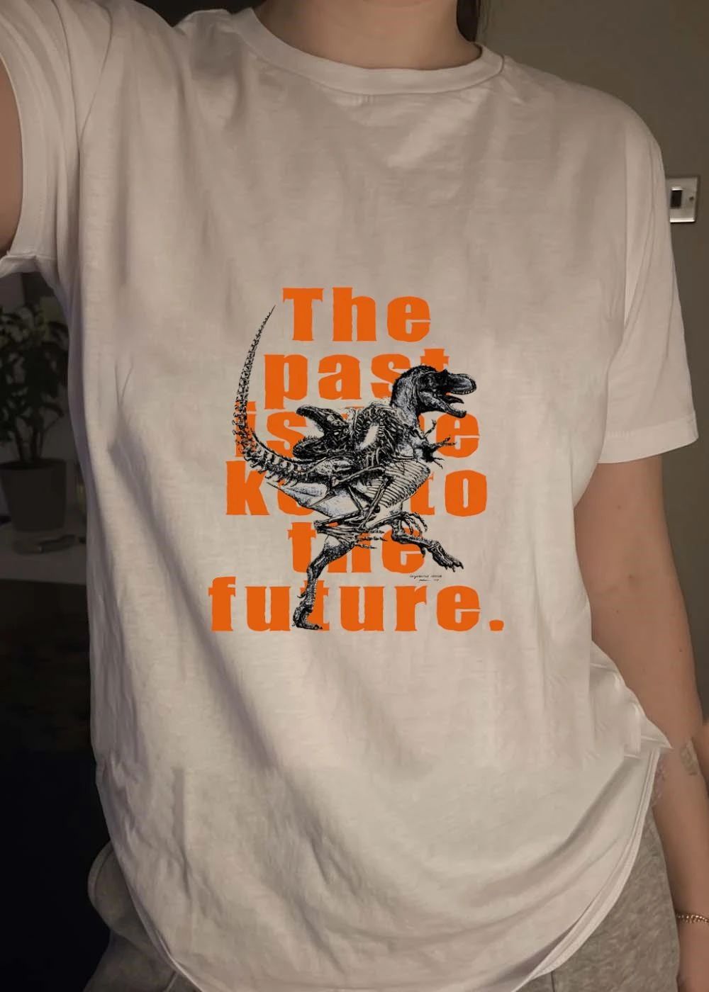Gorgosaurus Ibratus Running Dinosaur The Past Is Key to Future T-Shirt