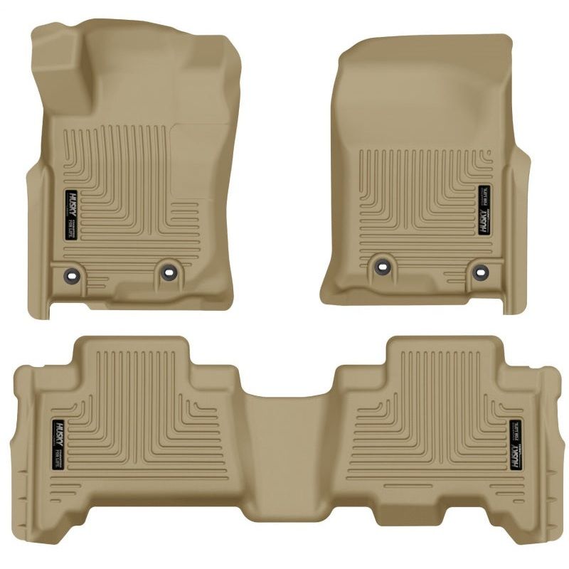 Husky Liners 2013 Toyota 4Runner WeatherBeater Tan Front & 2nd Seat Floor Liners