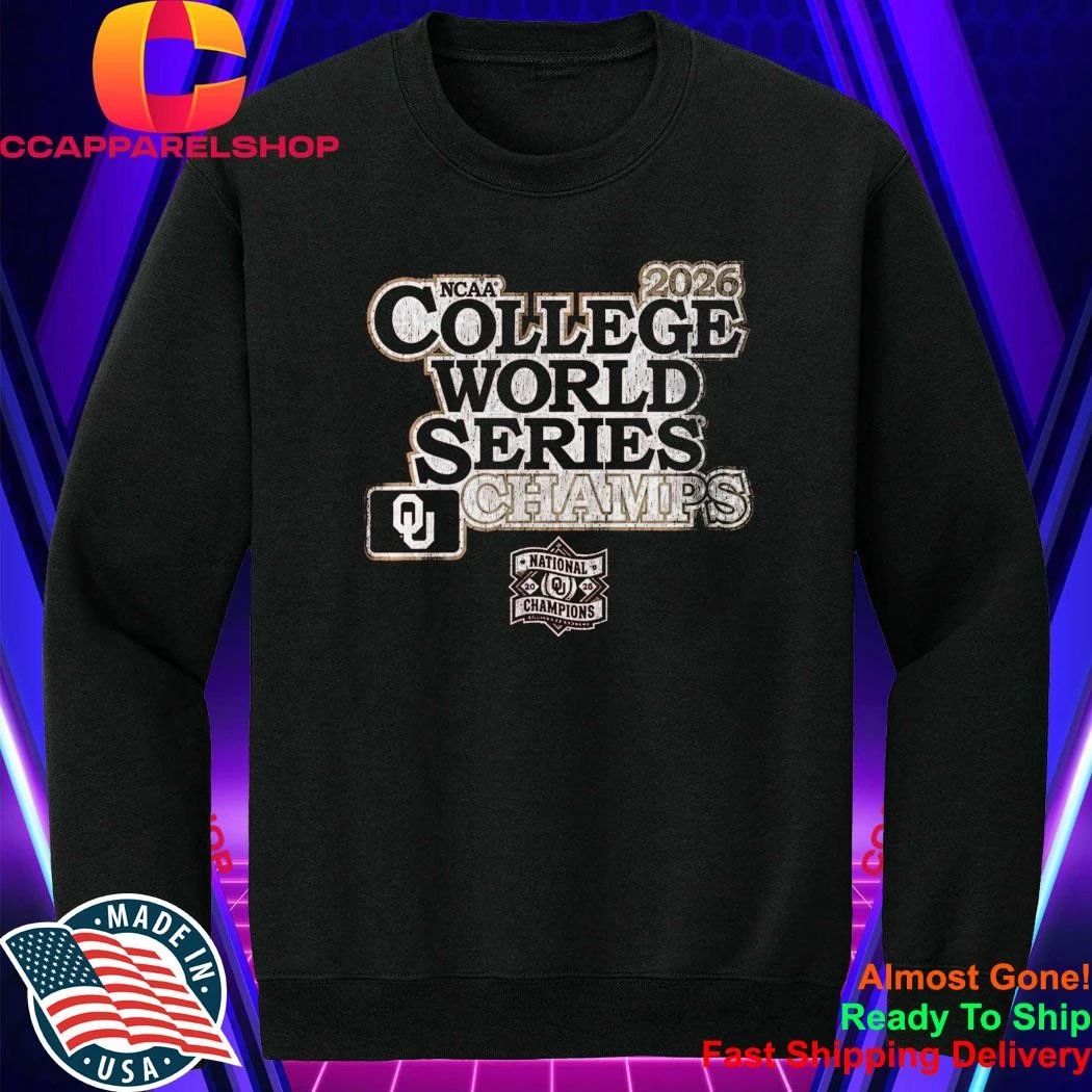 Oklahoma Baseball 2026 College World Series Champions Shirt