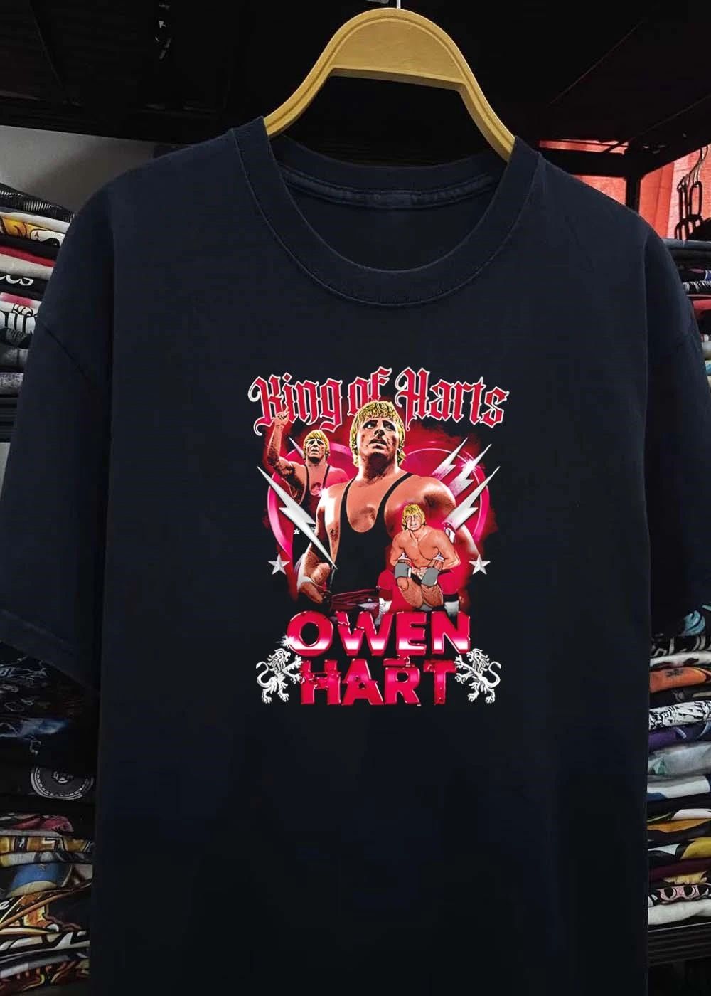 AEW Owen Hart King of Hearts Graphic Wrestling T-Shirt
