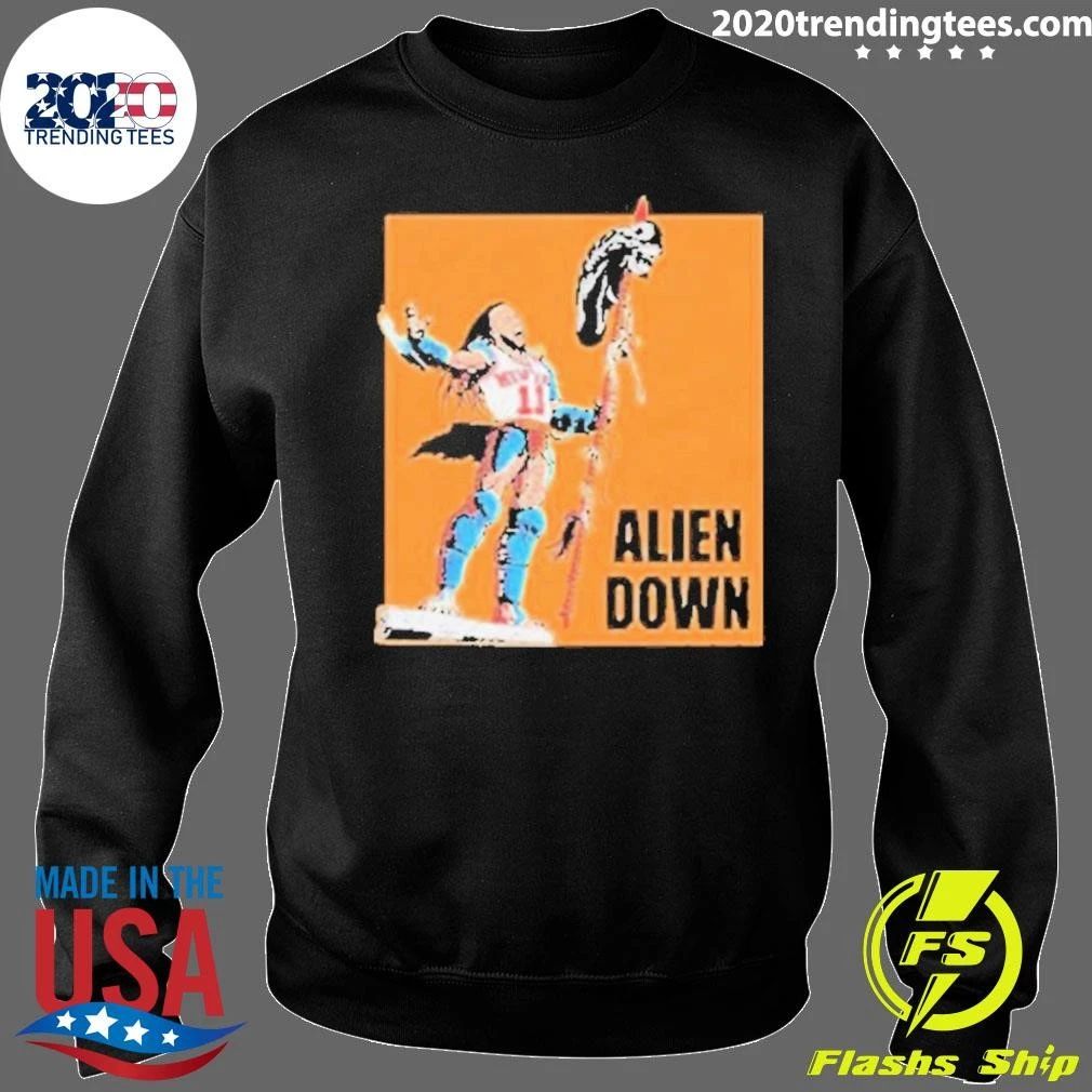 Jalen Brunson Spurs Wemby Alien Down Shirt