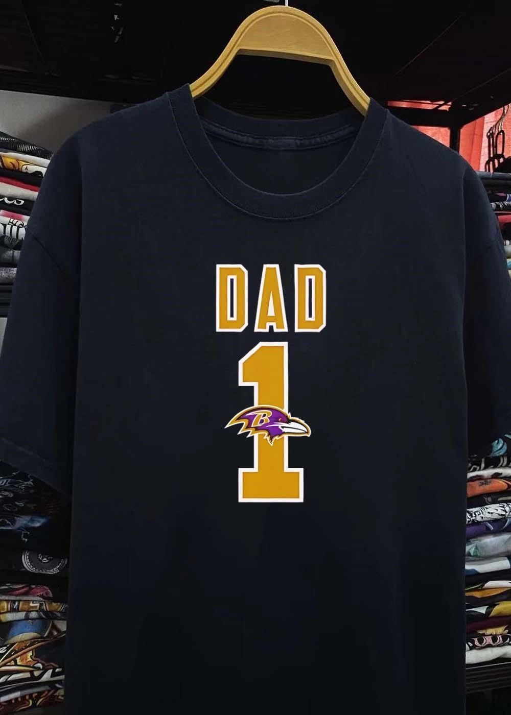 Baltimore Ravens Dad 1 Gold and Purple shirt
