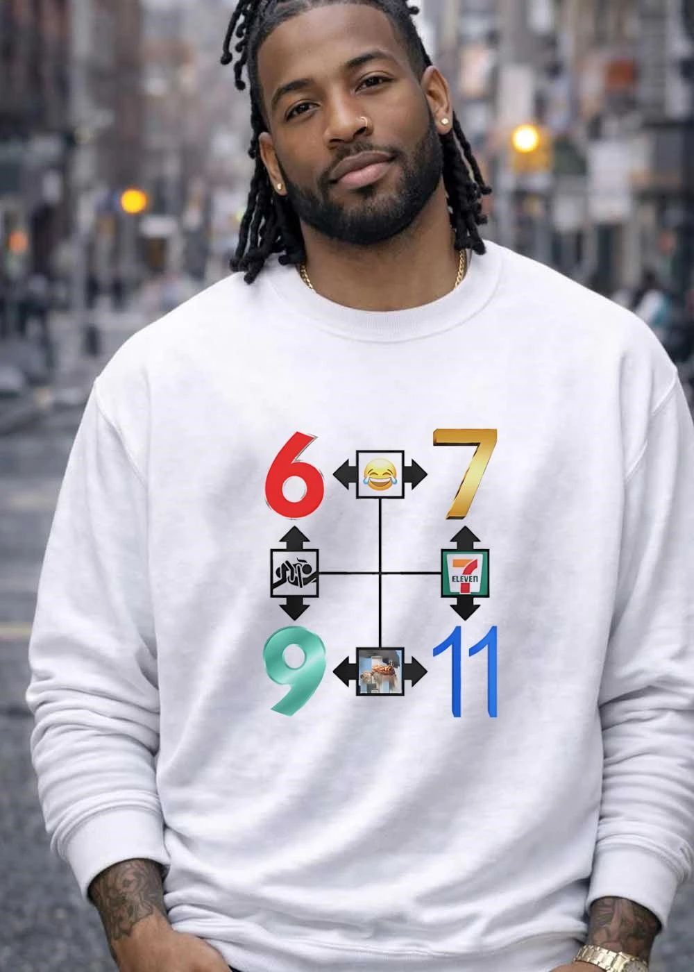 6 7 9 11 number grid emoji dance floor tragedy shirt