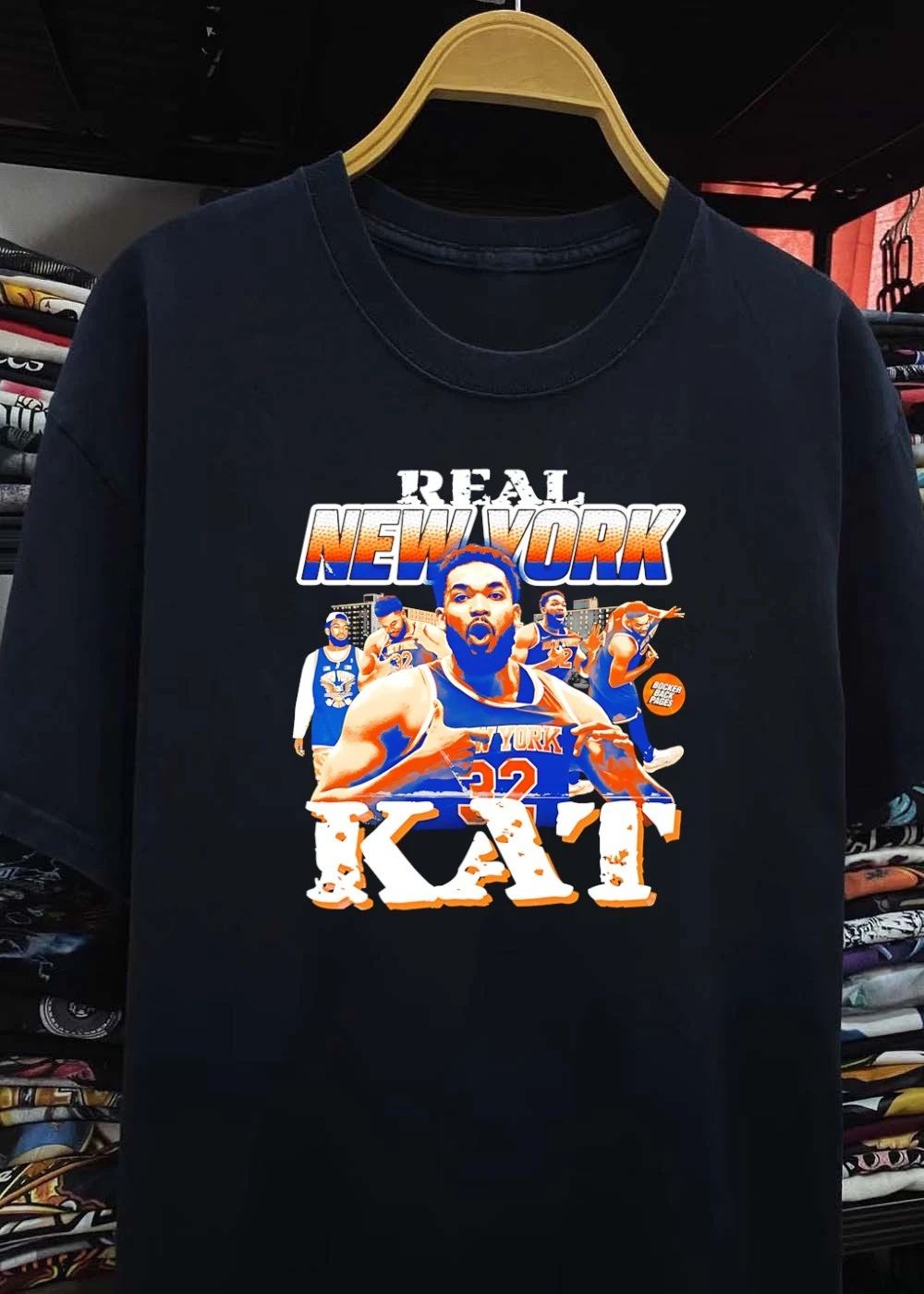 Karl-Anthony Towns Celebrating Real New York KAT T-Shirt