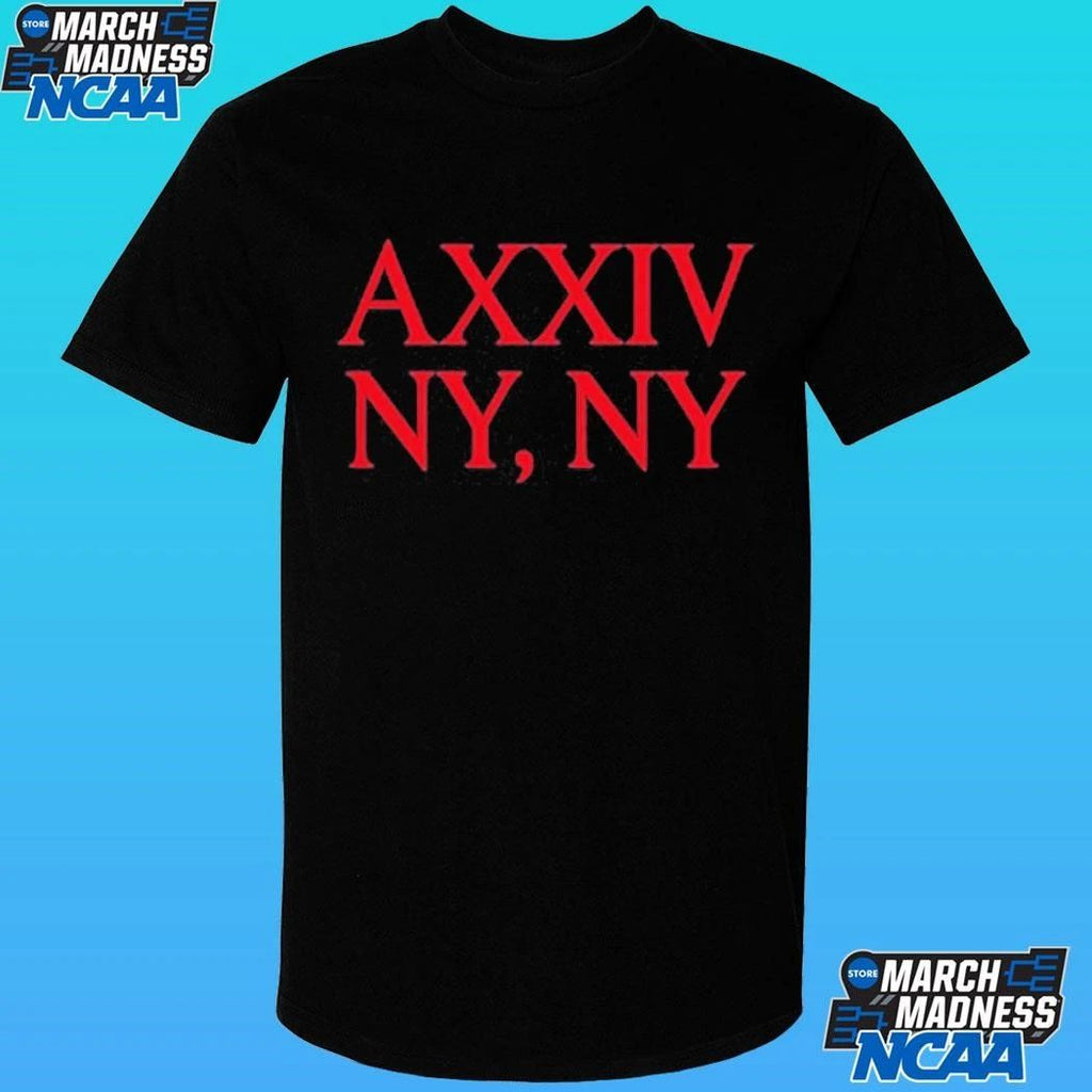 Roman Numerals Axxiv Ny Ny Shirt