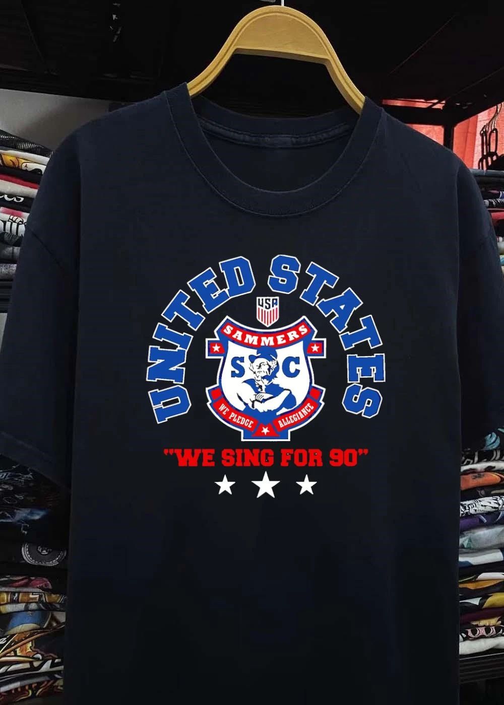We Pledge Allegiance United States Sammers SC We Sing for 90 T-Shirt