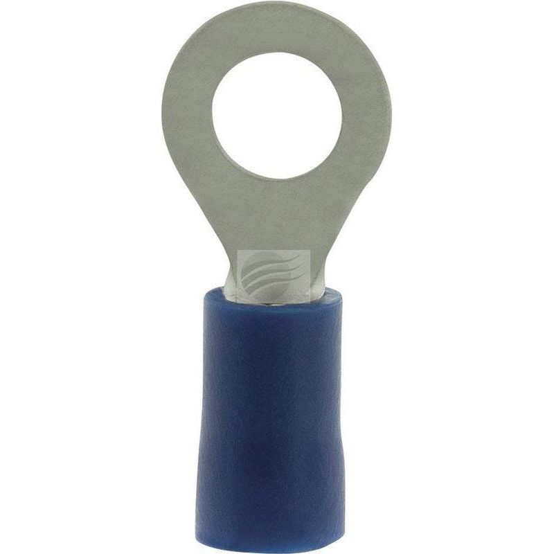 Jaylec Pack 10 Ring Terminal 5mm Insul Pvc Std Crimp Blue Use Te1205Bl TE2205BL