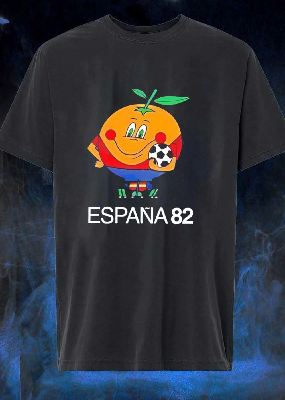 Naranjito Mascot Playing Football Spain 82 World Cup T-Shirt