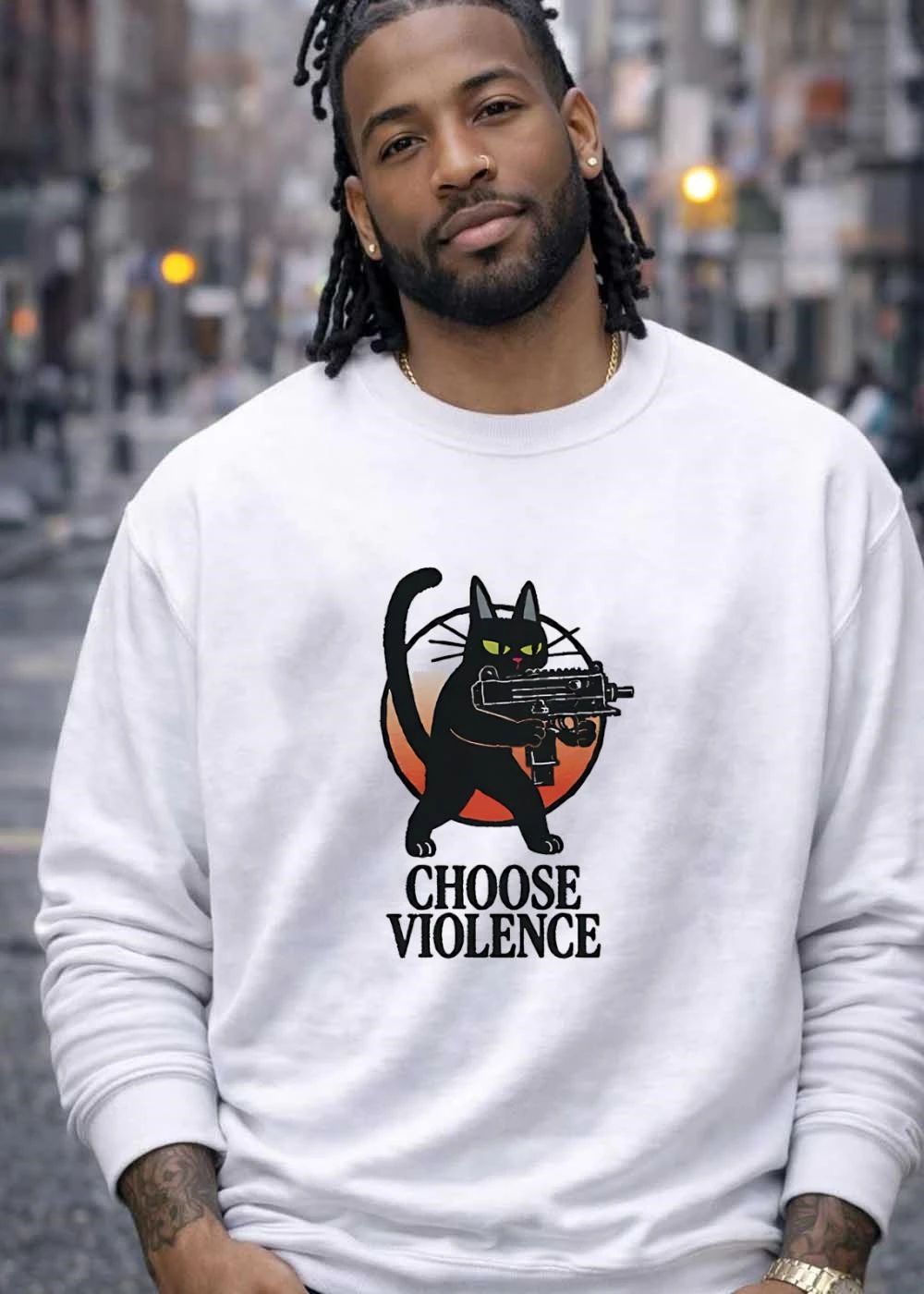 Choose Violence Black Cat shirt