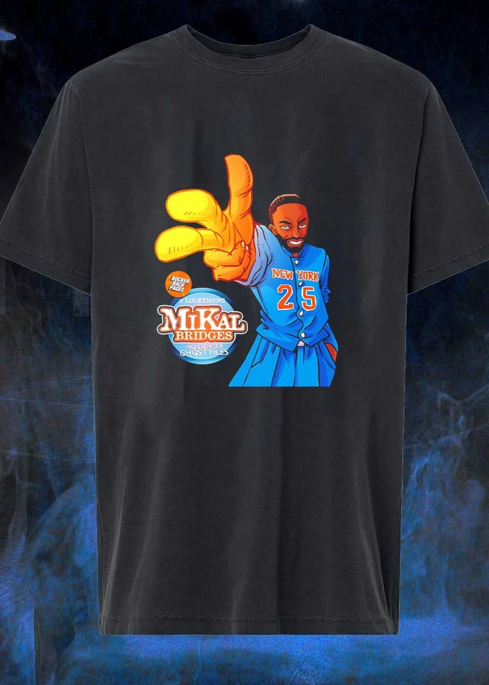 Mikal Bridges Pointing Hand New York 25 T-Shirt