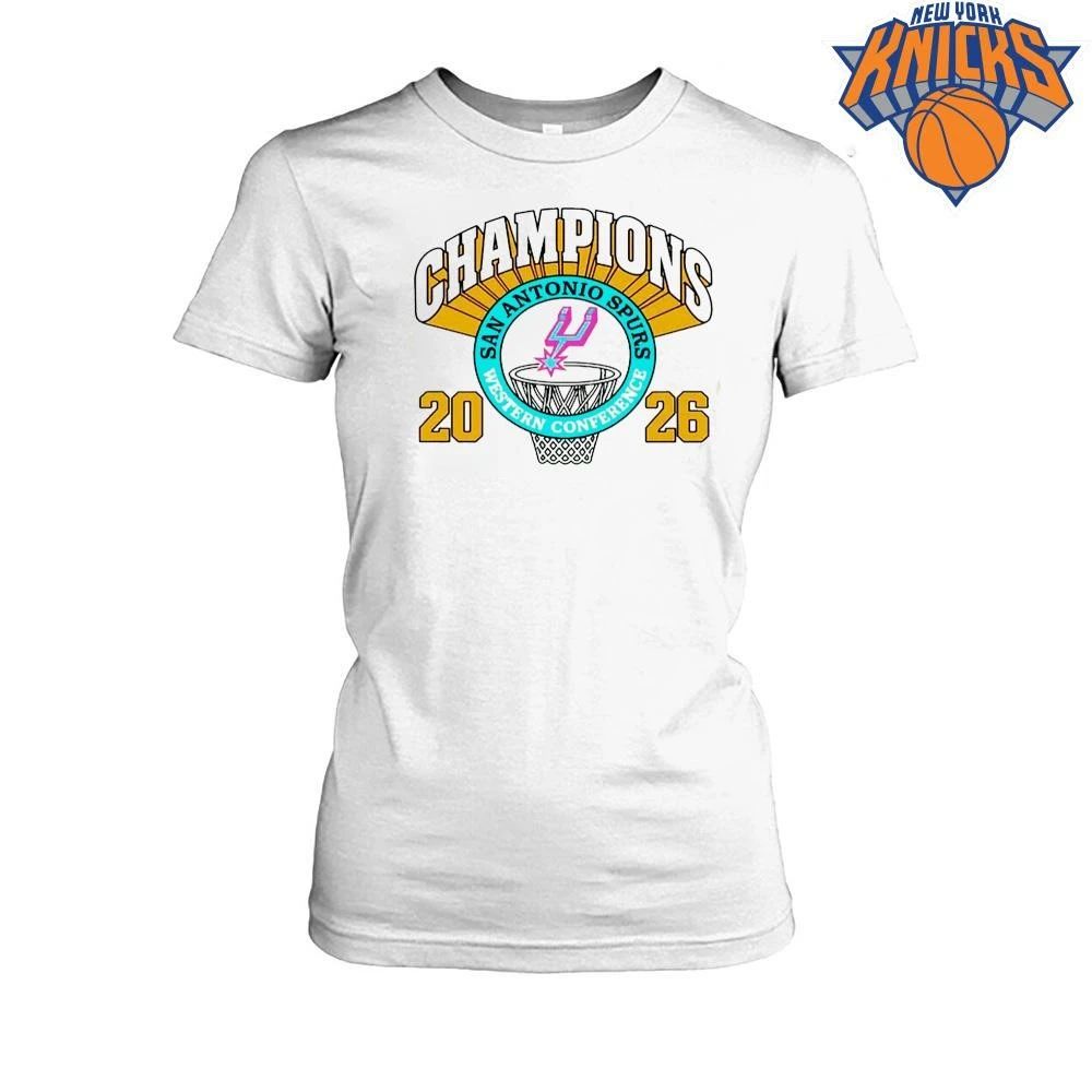 San Antonio Spurs 2026 Western Conference Champions Vintage Basketball T Shirt