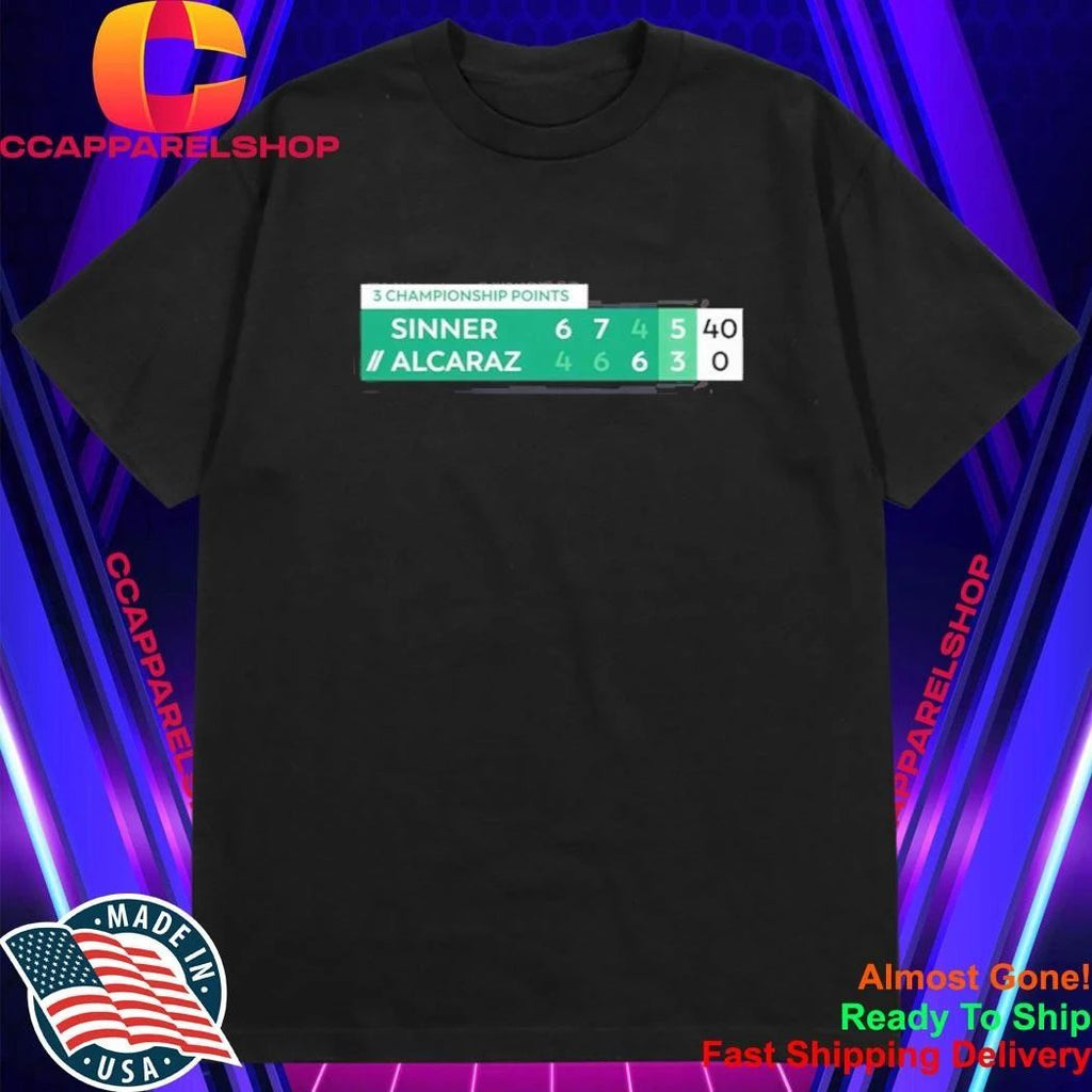 Alcaraz Vs Sinner Championship Points Shirt