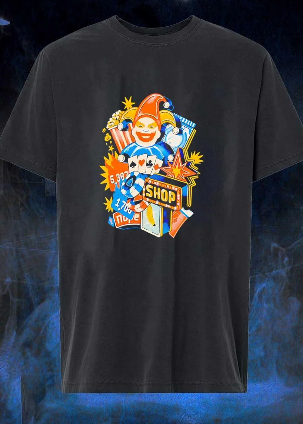 Jester Gambling Fun 5387 1700 Nope Shop Banana T-Shirt