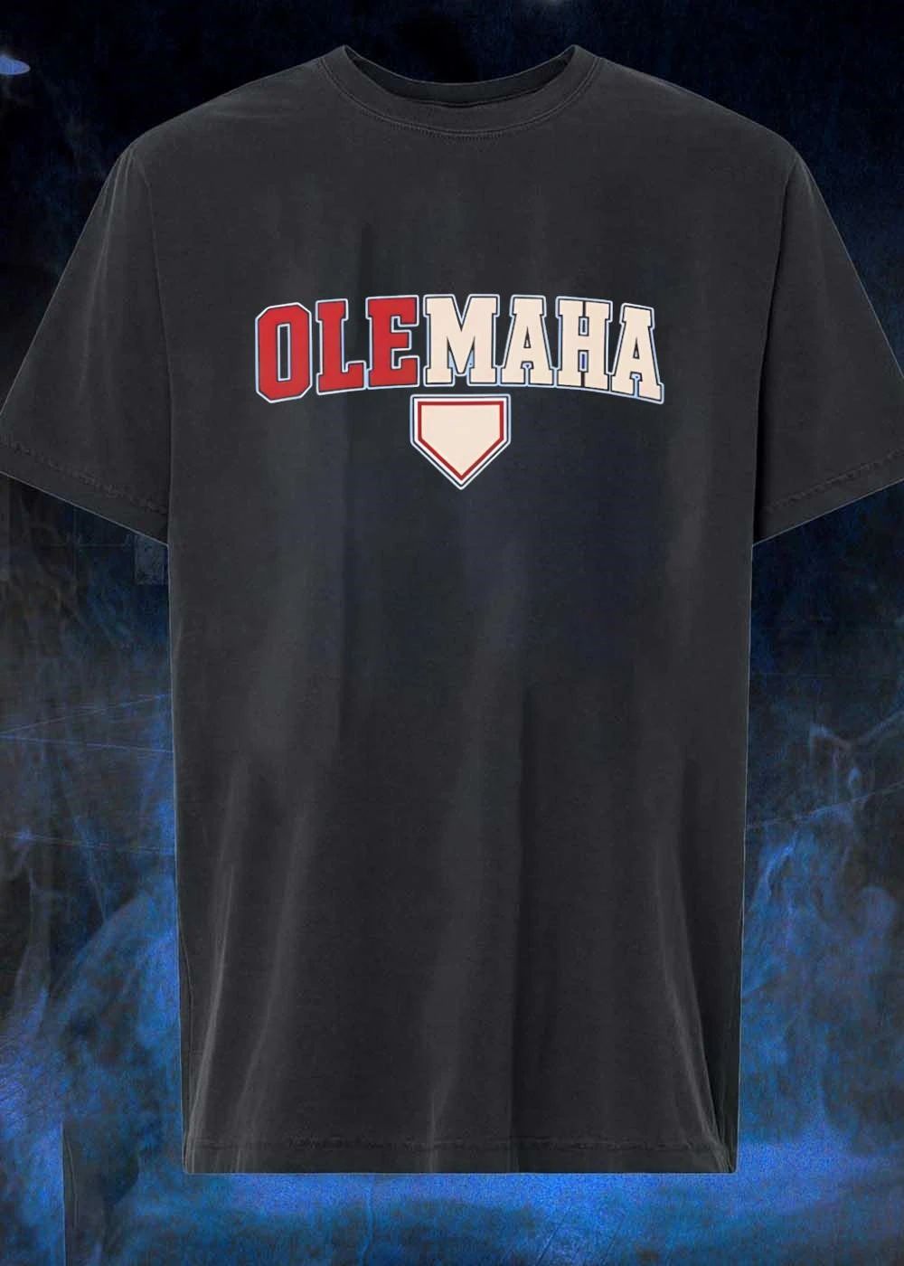 College Baseball Apparel, Shop OLEMAHA Home Plate T-Shirt