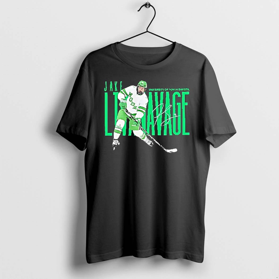 Jake Livanavage University Of North Dakota Hockey Signature Tshirts Sweater