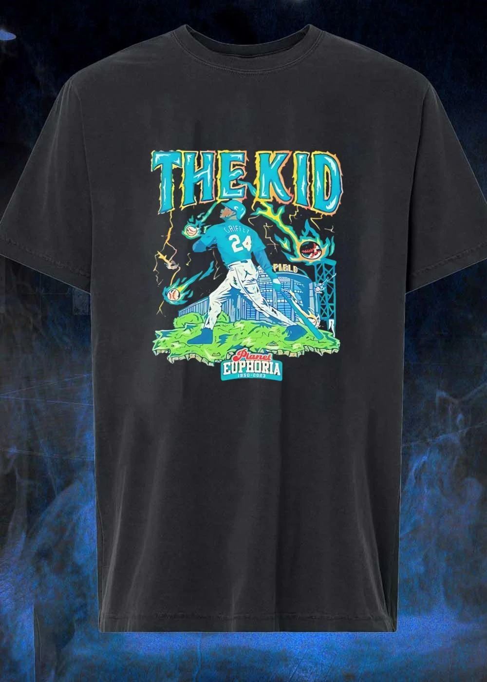 Ken Griffey Jr Seattle Mariners MLB The Kid Griffey 24 field Planet Euphoria shirt