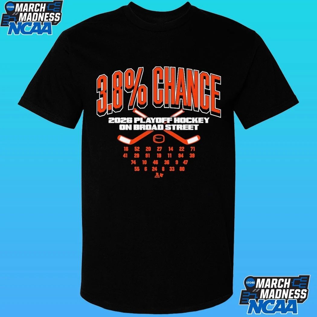 Philadelphia Flyers 3.8% Chance 2026 Playoff Hockey On Broad Street Shirt