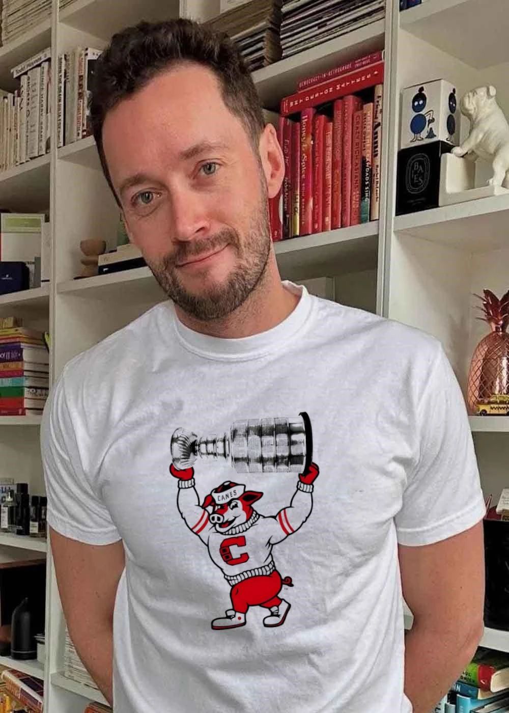 Canes Pig Holding the Stanley Cup Canes C Shirt