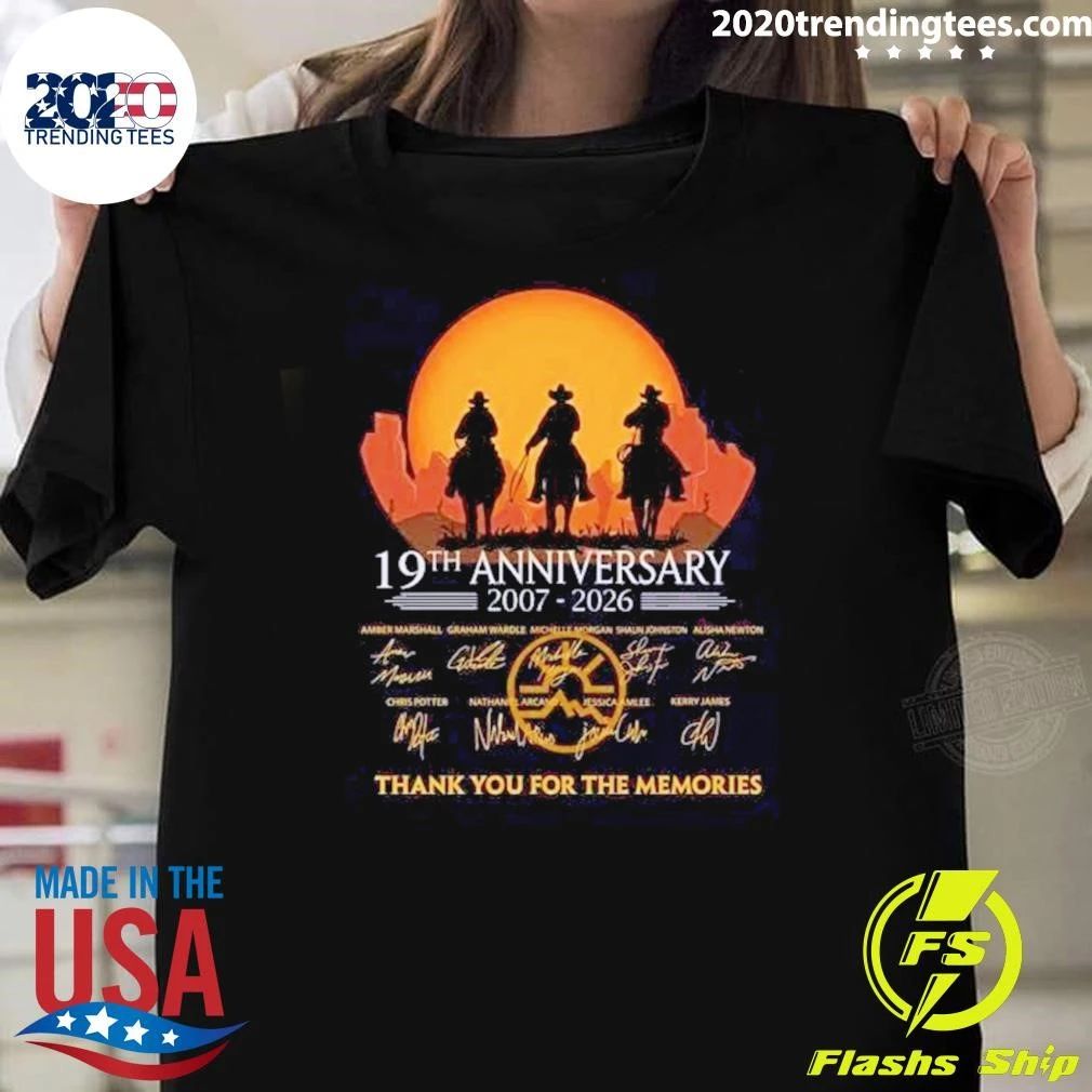Heartland 19th Anniversary 2007-2026 Thank You For The Memories Signature Shirt