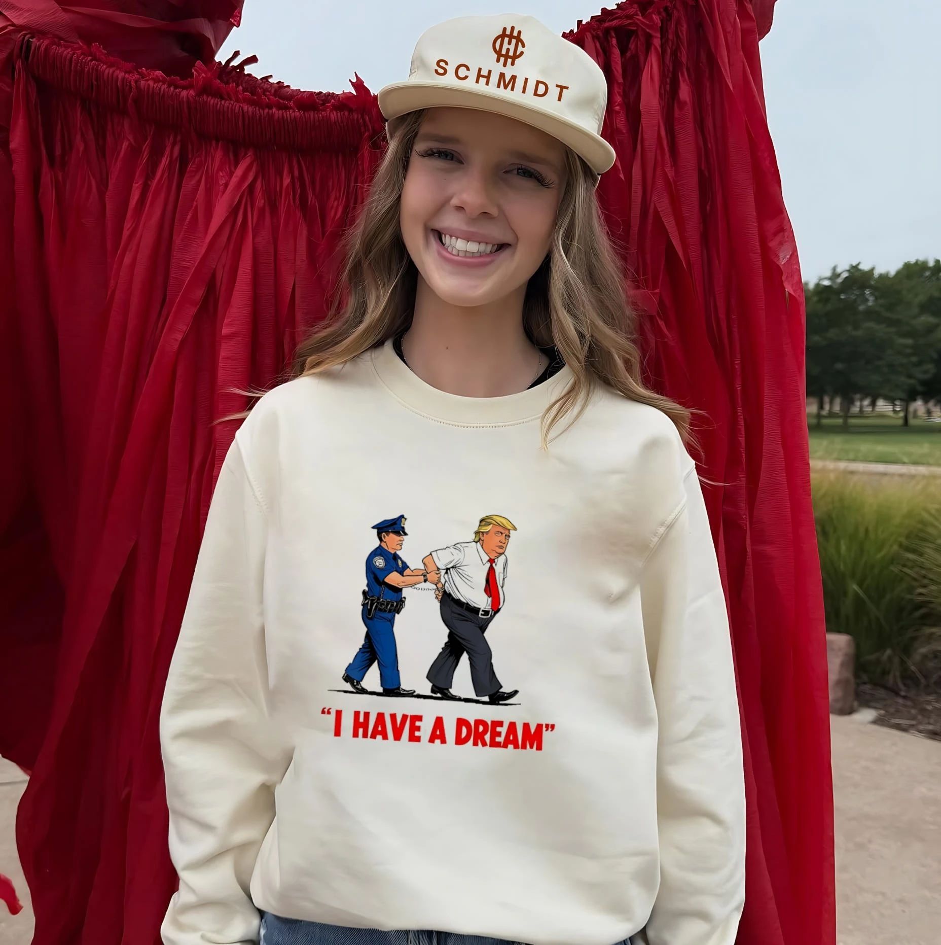 I have a dream Trump got caught graphic shirt