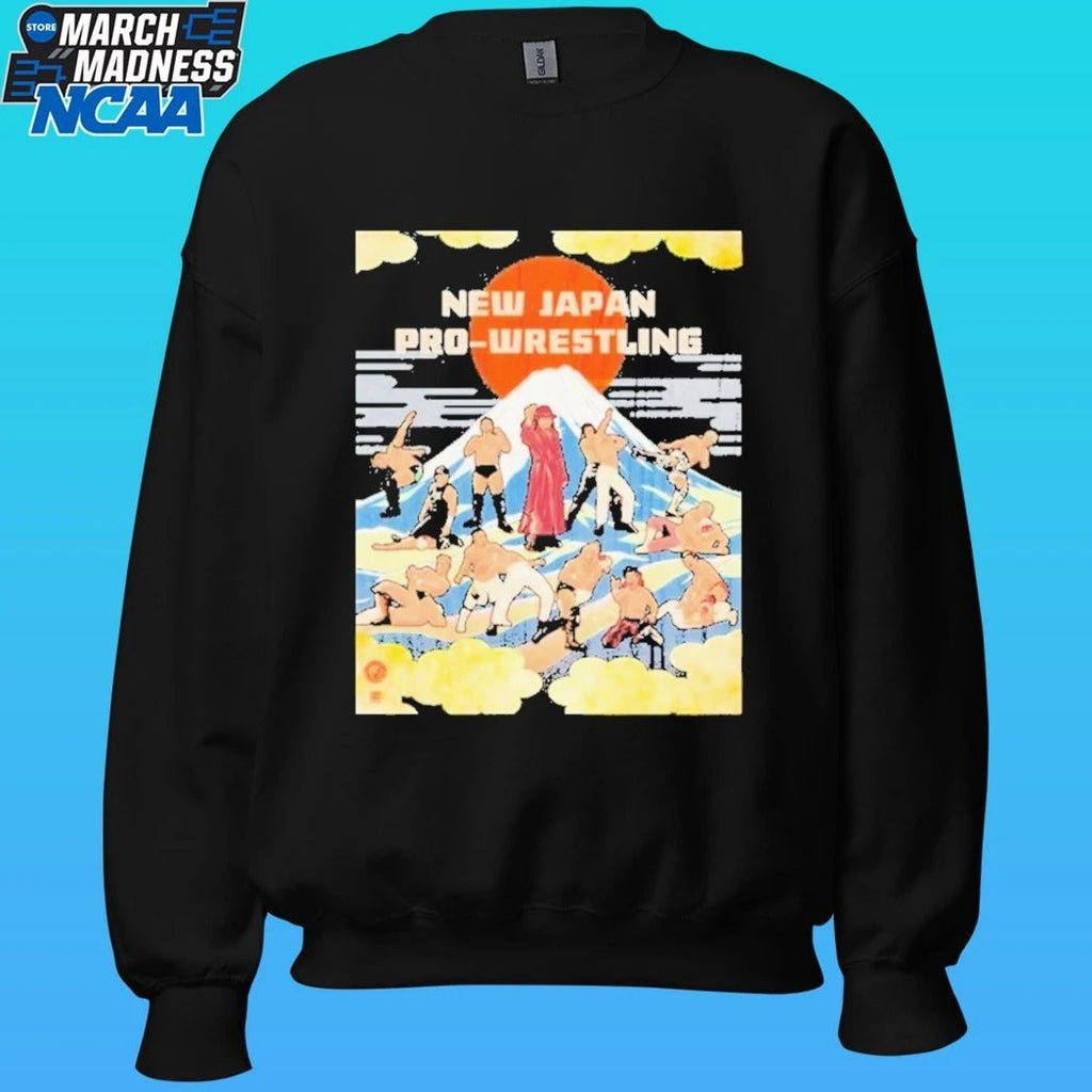 New Japan Painting Sun And Mt Fuji Shirt