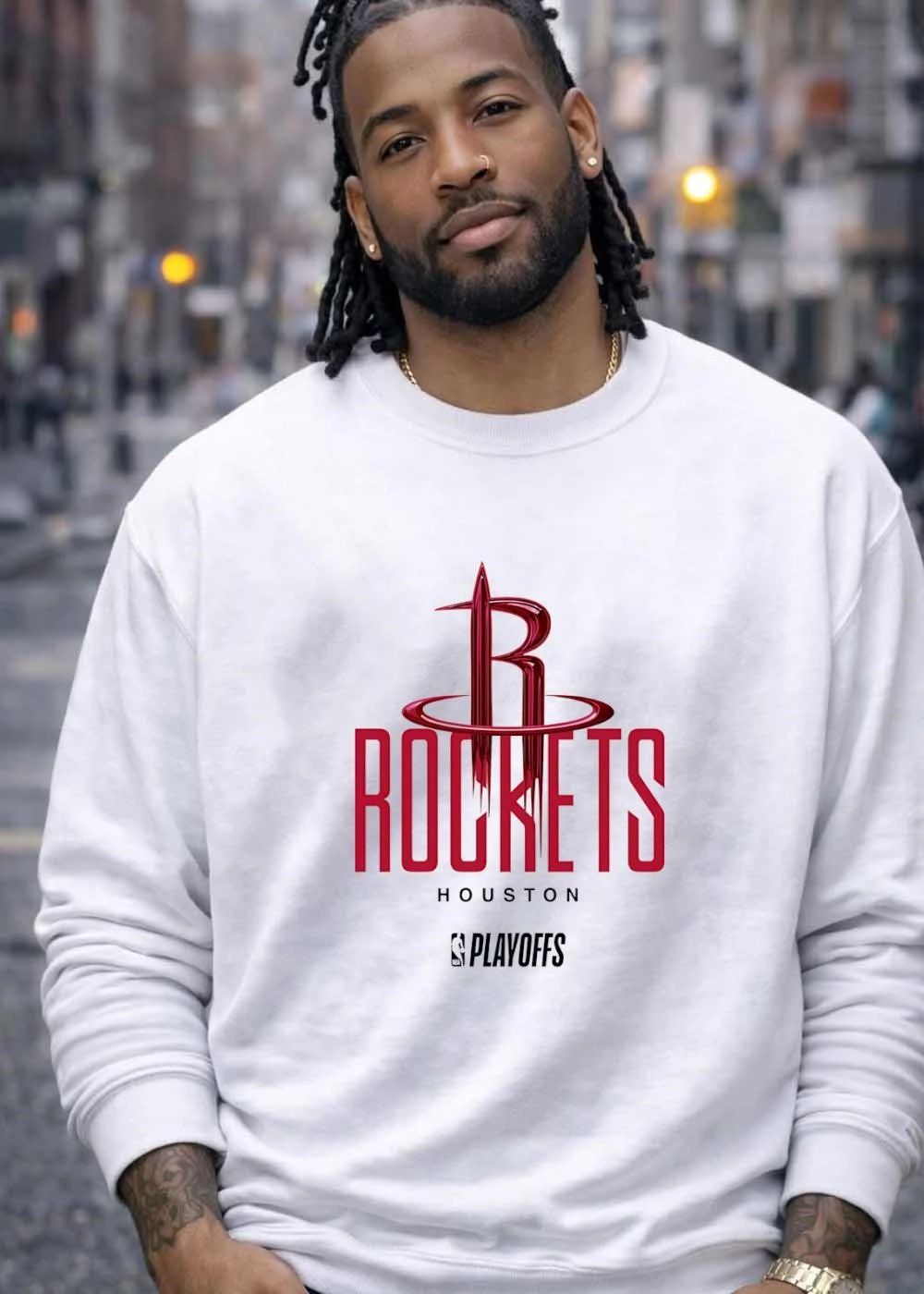 NBA Playoffs Houston Rockets Red Logo T-Shirt