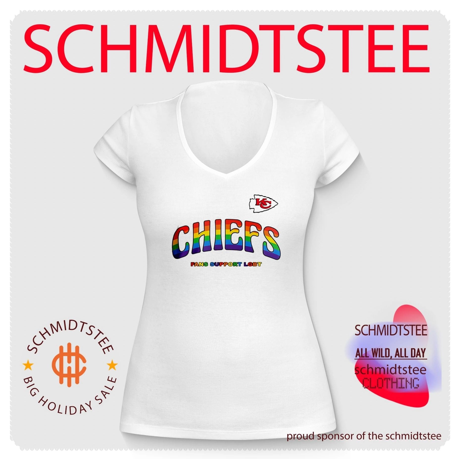 Kansas City Chiefs Fans Support LGBT Pride Month shirt