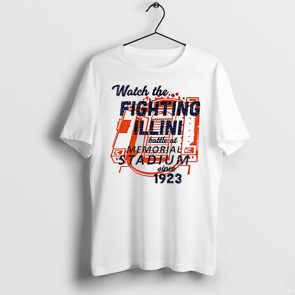 Watch The Fighting Illini Illinois Football Battle At Memorial Stadium 1923 Tshirts Sweater