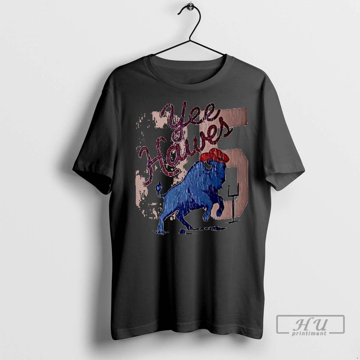 Officials Yee Hawes 85 Buffalo Mascot Ladies T Shirt