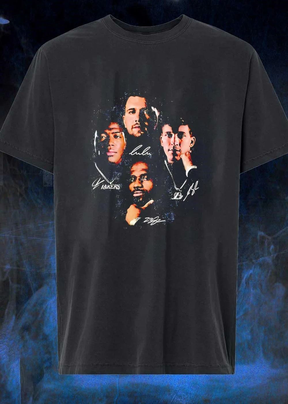 Lulu Lakers 23 Collage Portrait T-Shirt