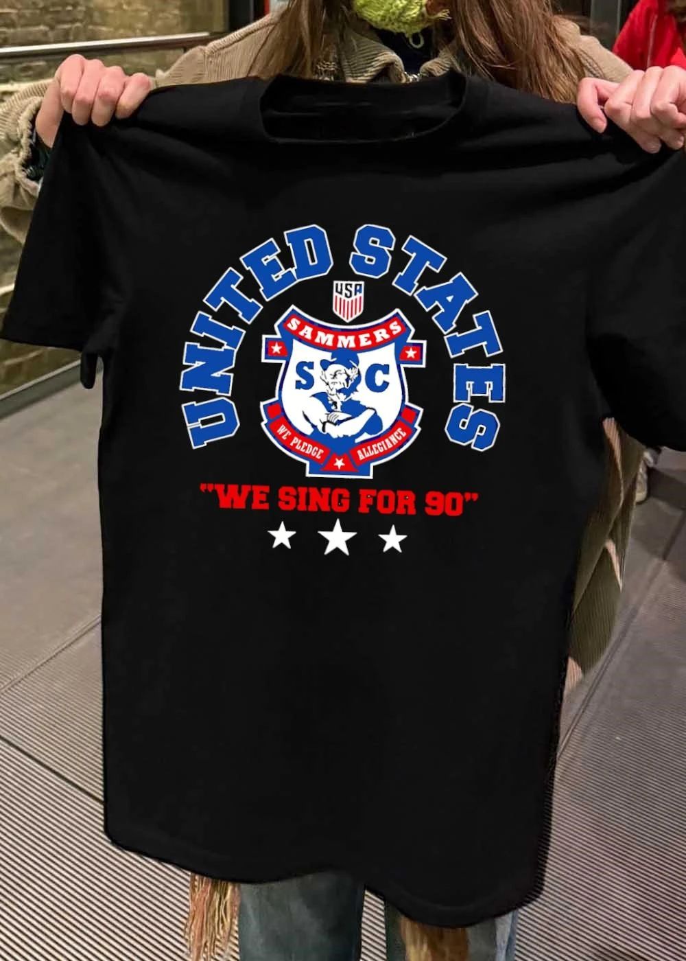 We Pledge Allegiance United States Sammers SC We Sing for 90 T-Shirt
