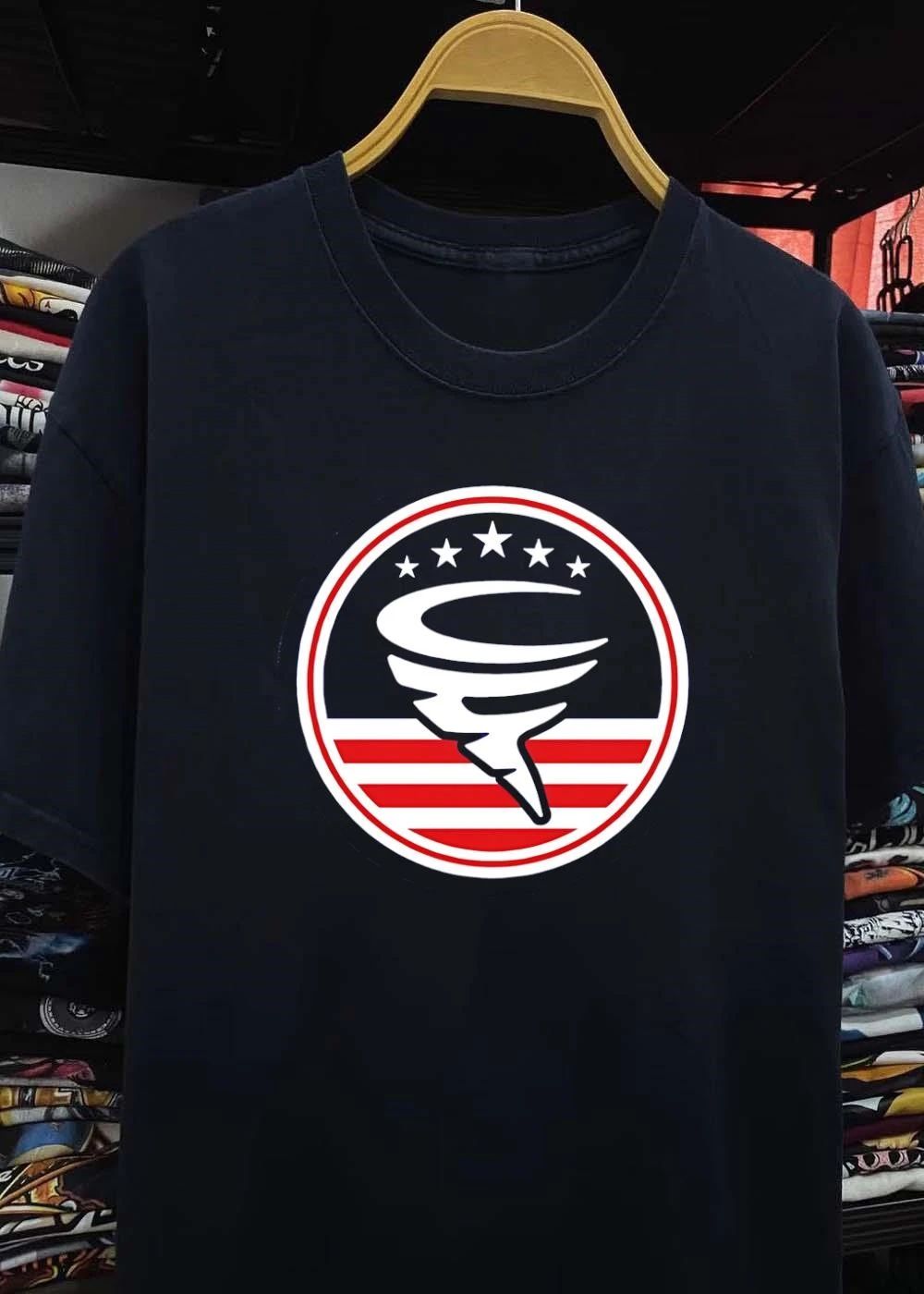 American Flag Cyclone Stars Stripes Shirt