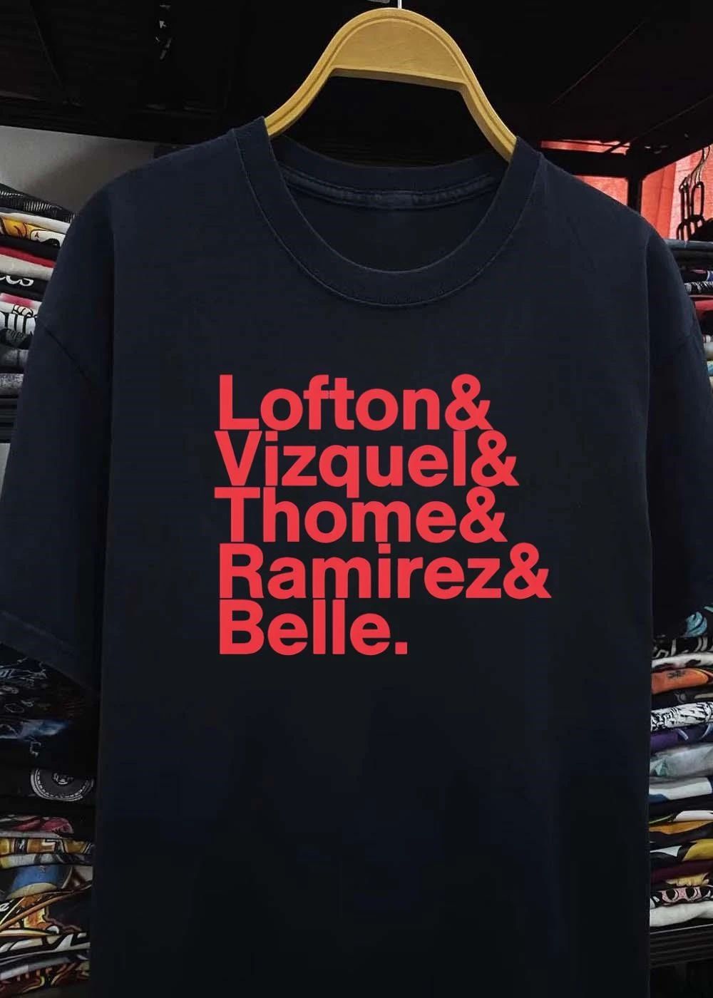 Cleveland Indians Fan Apparel Lofton Vizquel Thome Ramirez and Belle Shirt