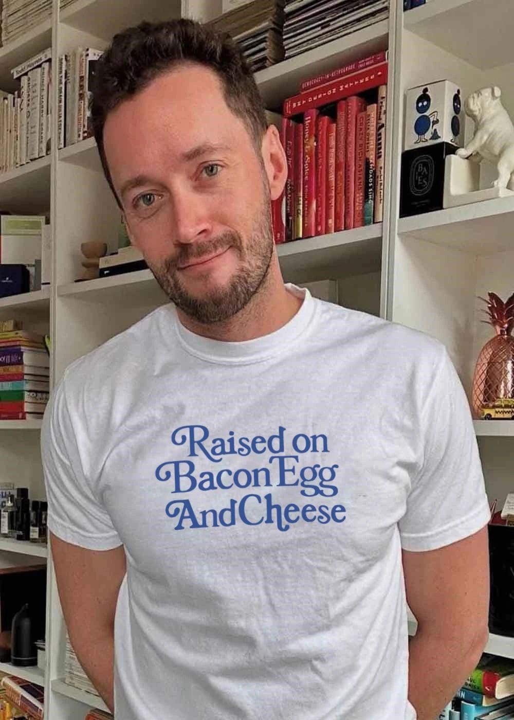 Comfort Food Apparel Raised on Bacon Egg and Cheese T-Shirt