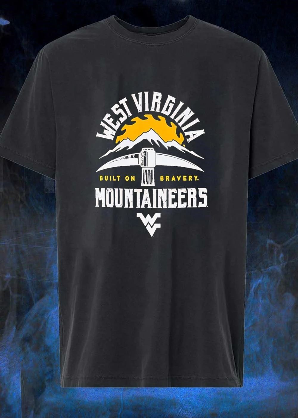 West Virginia Mountaineers built on bravery logo shirt