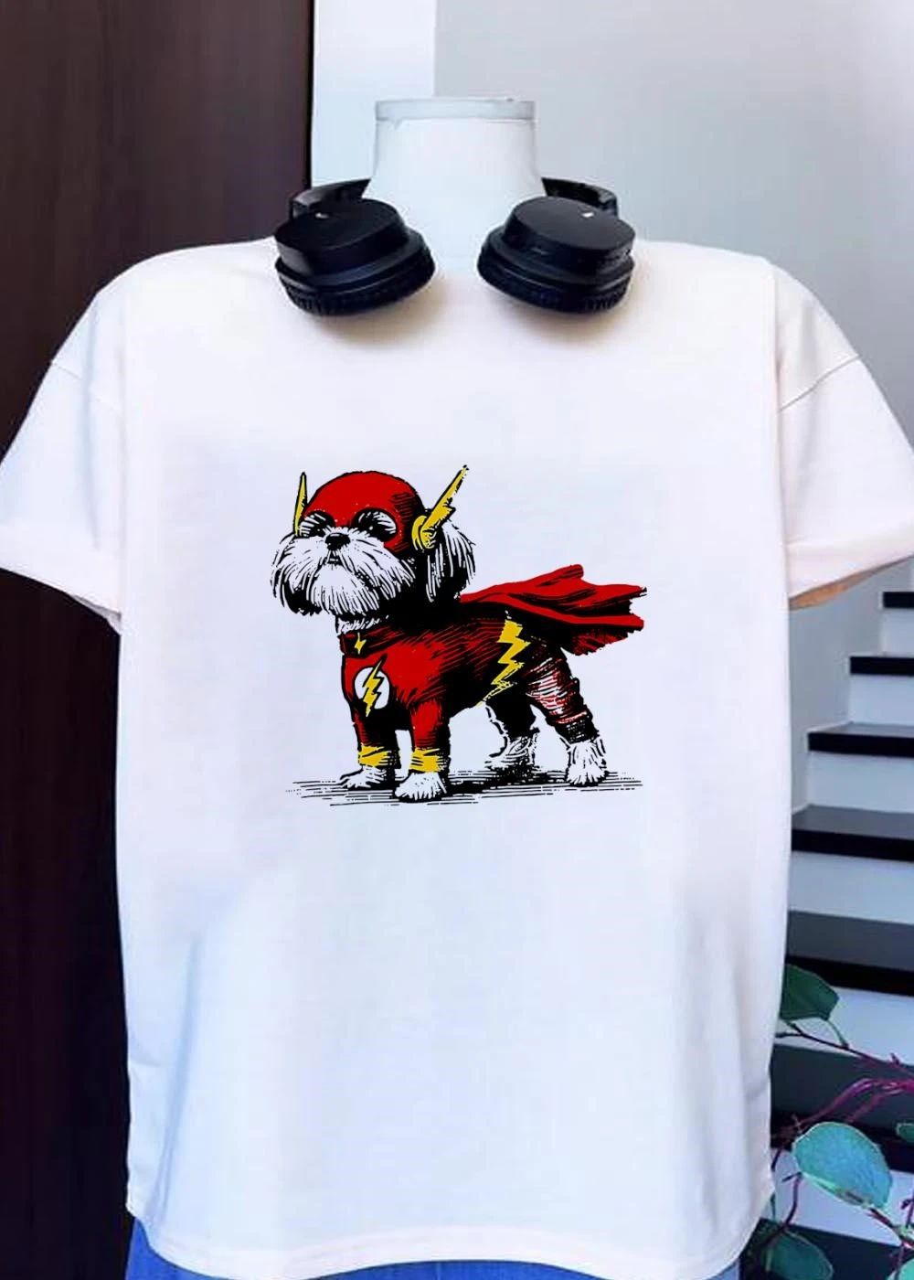 Shih Tzu Dog The Flash Superhero Shirt
