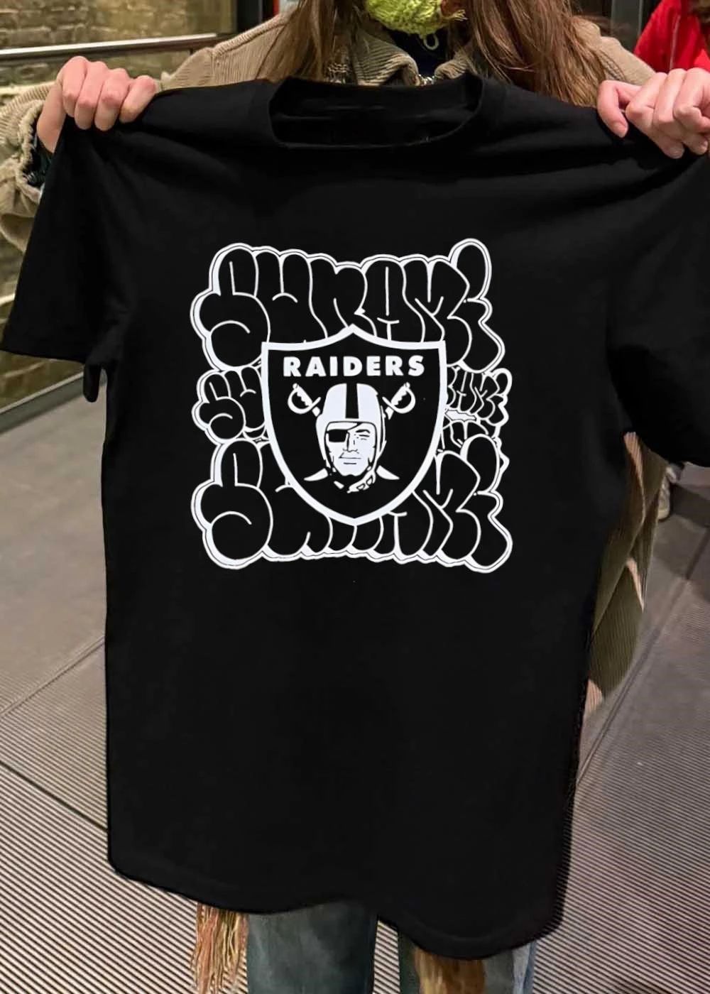 Suavecito Raiders Graffiti Bubble Shield Logo Shirt