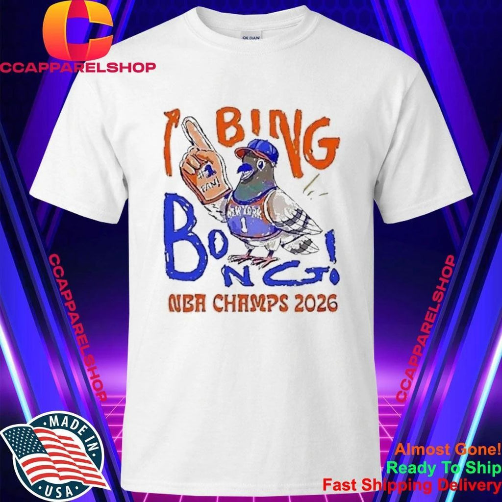 New York Pigeon Fan Bing Bong Nba Champs 2026 Shirt