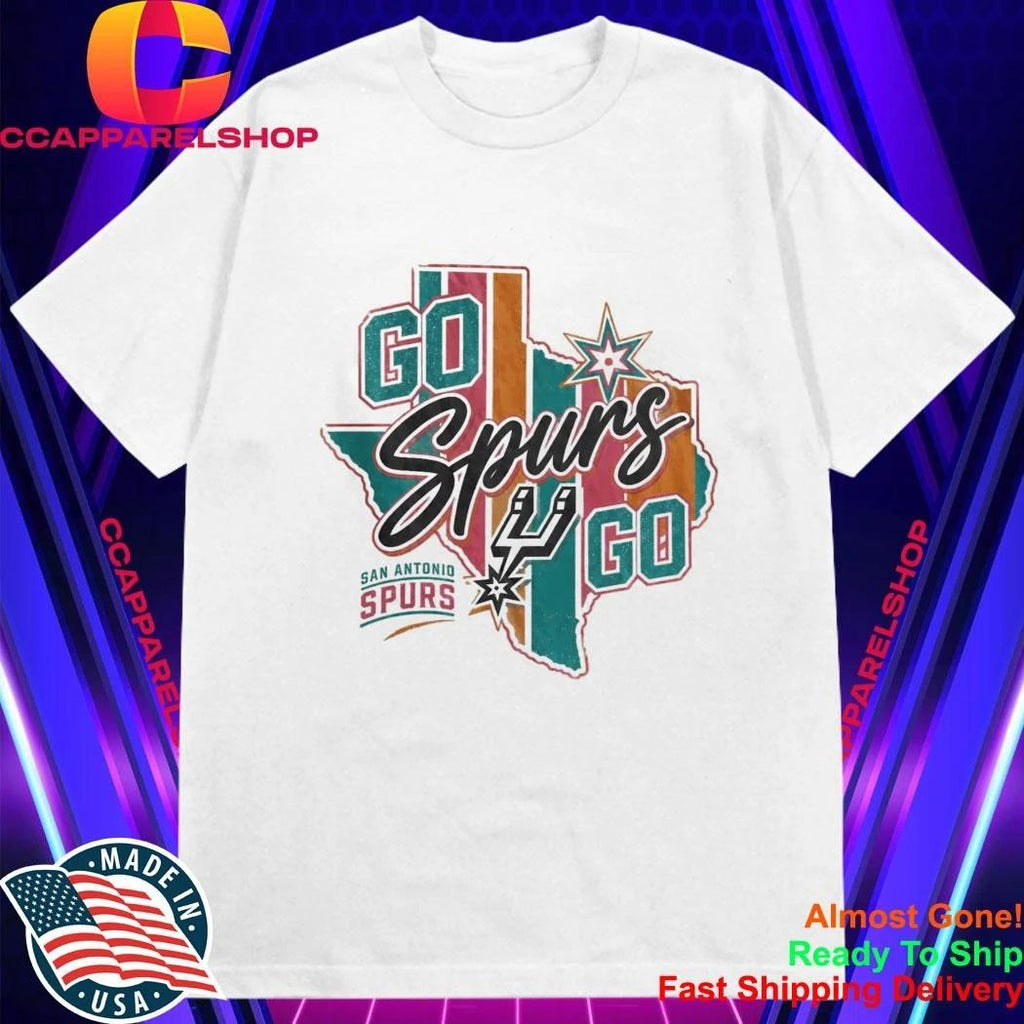 Go Spurs Go San Antonio Retro Game Day Shirt