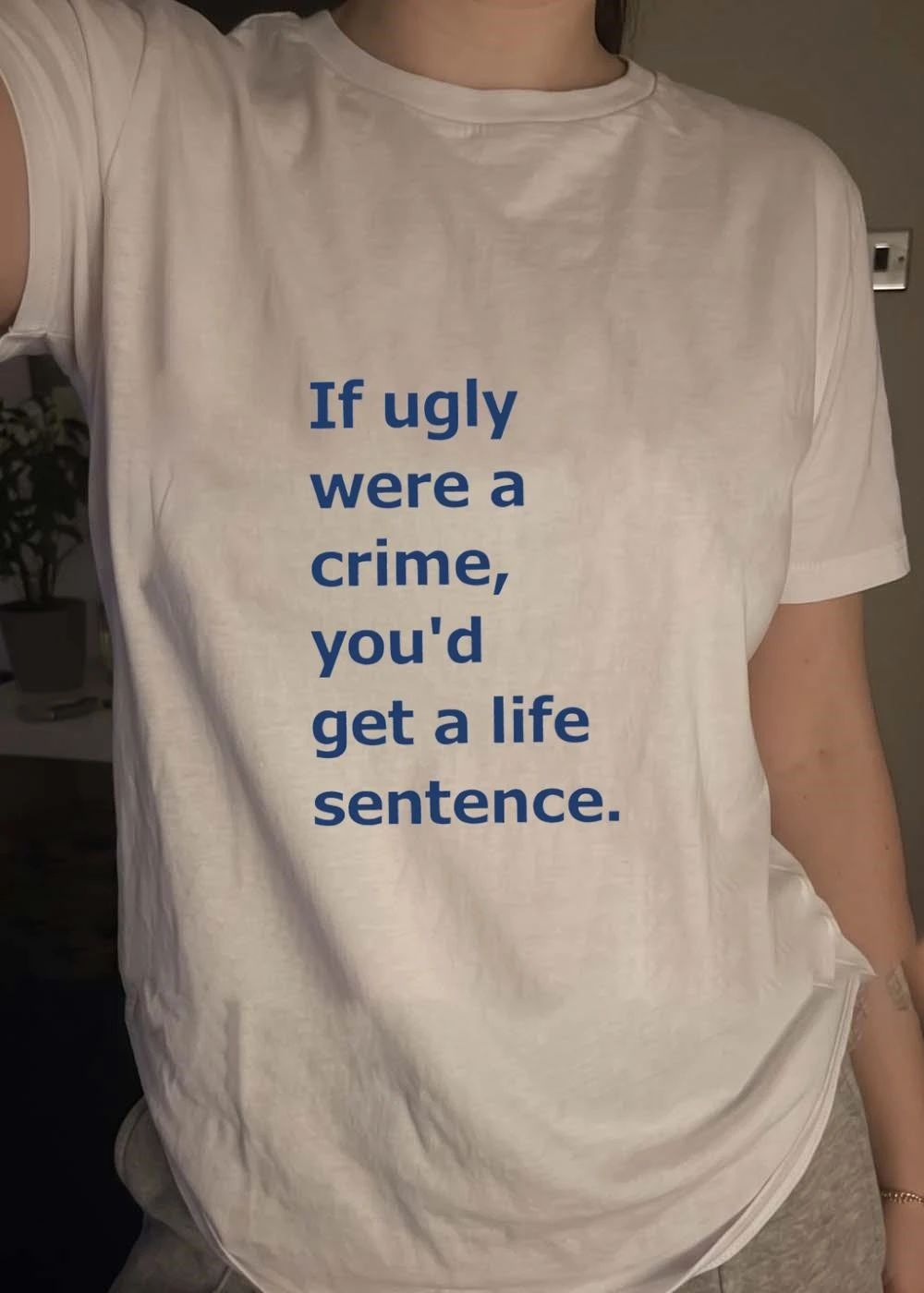 If ugly were a crime youd get a life sentence shirt